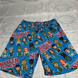 Stranger Things Pixel Characters Sleep Shorts